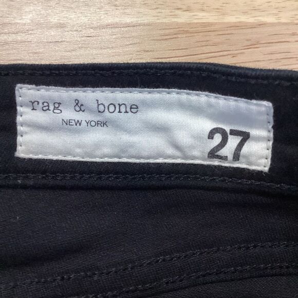 EUC Ladies Rag & Bone Nina High-Rise Skinny-‎ Black- Size 27 - Picture 5 of 7